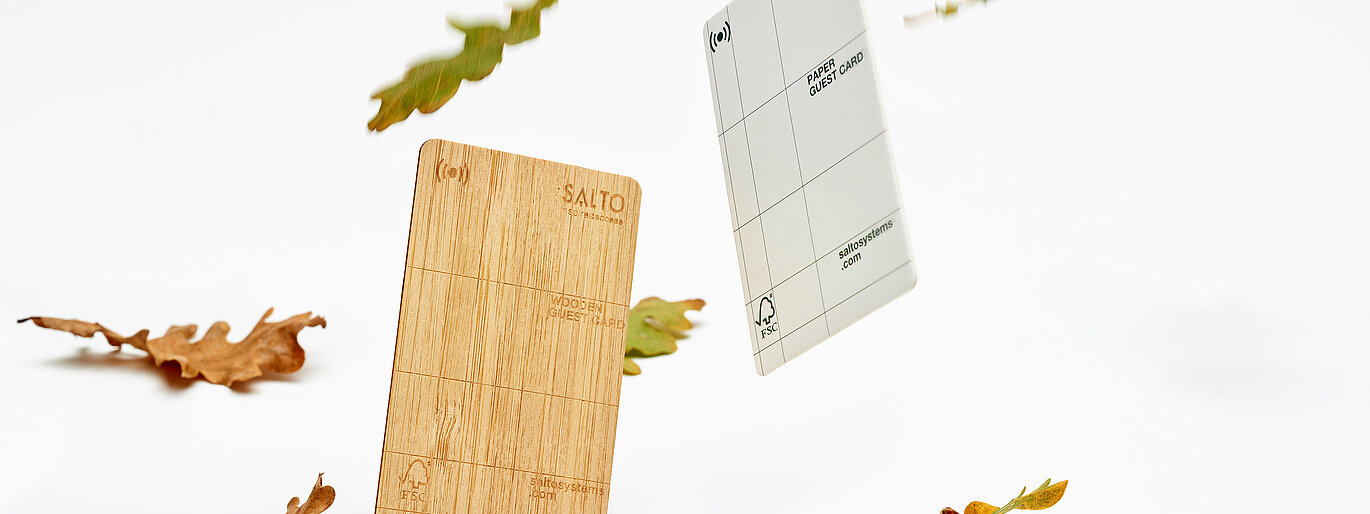 SALTO Schlüsselkarte Holz Papier